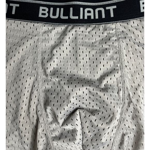 6-33 BULLIANT Men's Boxer Briefs Mesh Gray Large - Picture 2 of 4